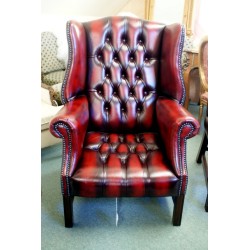 Chesterfield Library Chair Oxblood